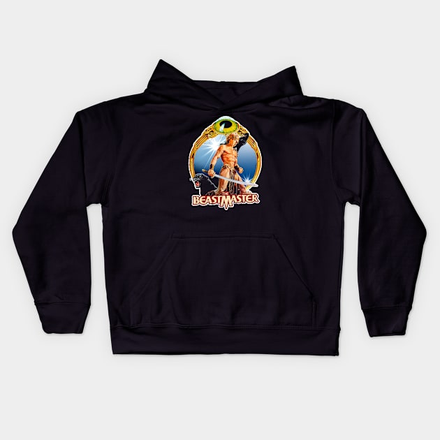 The Beastmaster (Black Print) Kids Hoodie by Miskatonic Designs